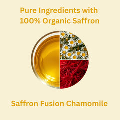 Taja Saffron Tea amber brew with rich aroma and antioxidants