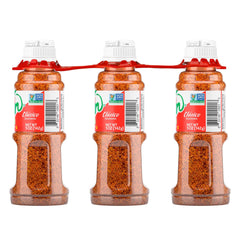 Tajin Clasico bottle angled view highlighting easy seasoning spray