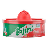 Tajin Clasico Chile Lime Rimmer bottle close-up for flavorful cocktails.
