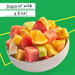 Tajín Clásico seasoning on fruits for a zesty lime-chili boost