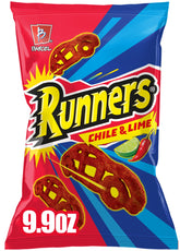 Takis Barcel Runners front of bag showing branding and chili lime flavor
