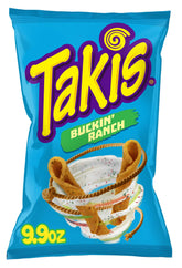 Takis Buckin' Ranch front packaging shows bold ranch branding and shareable size benefit