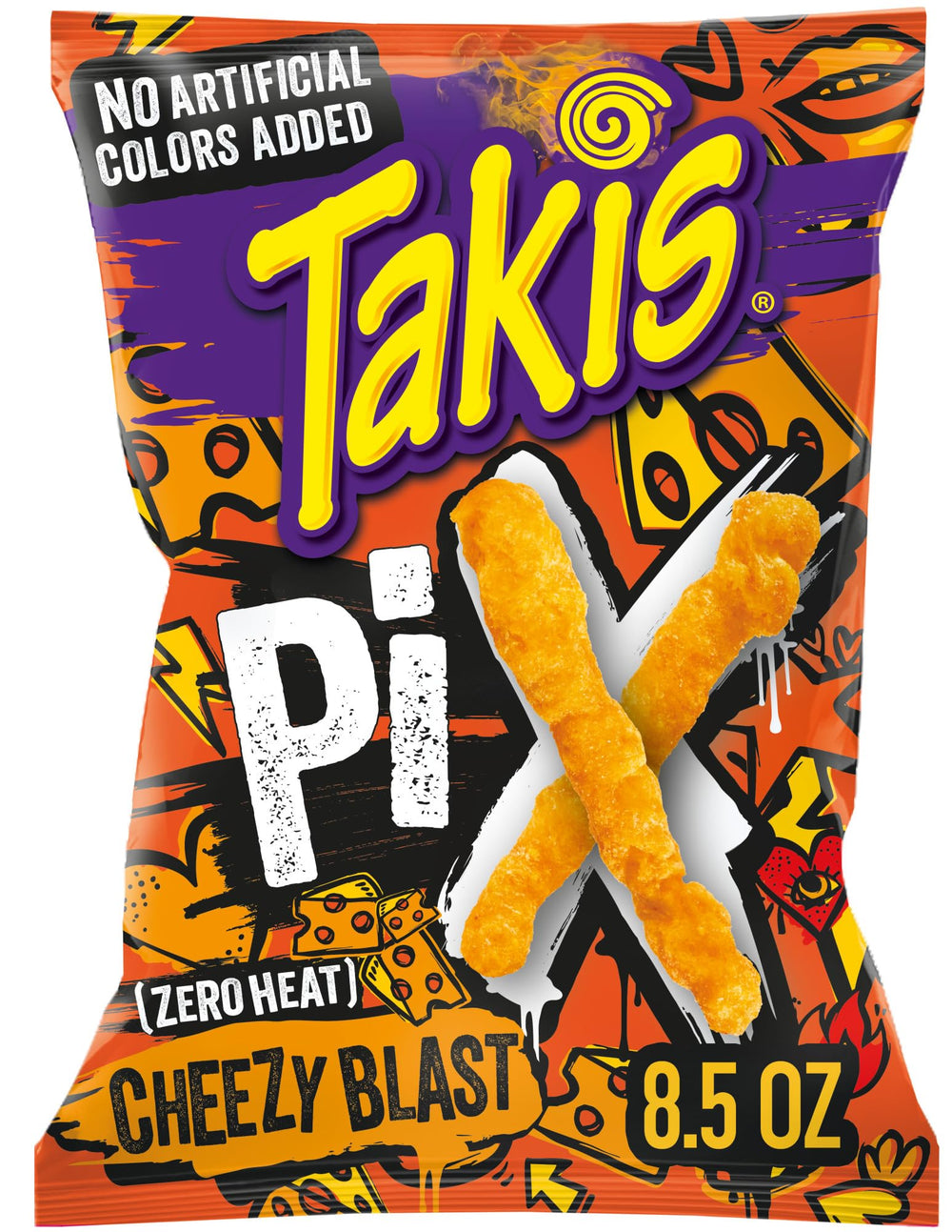 Takis Cheezy Blast front packaging showing bold logo and sharing bag