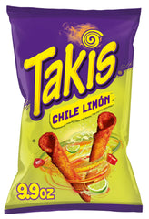 Takis front packaging showing brand and Chile Limon flavor for easy recognition