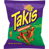 Takis Crunchy Fajitas front packaging showing product and bold flavor for snack portability