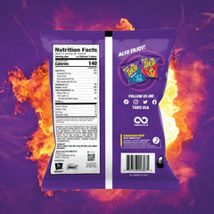 Takis Fuego close-up highlighting extreme heat and lime flavor.