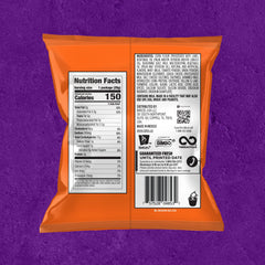 Close-up of Takis Intense Nacho chips with bold cheddar flavor.