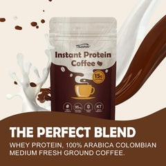 Talcufon Arabica coffee brew emphasizes flash-frozen freshness.