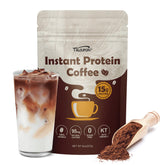 Talcufon Premium Protein Coffee bag blends whey protein with Arabica coffee for easy mornings.