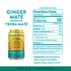 Tama Tea Organic Yerba Mate brew closeup highlights pure ingredients for clean energy.