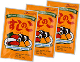 Tamanoi Sushinoko 3-pack, front view; ideal for quick balanced sushi rice preparation.