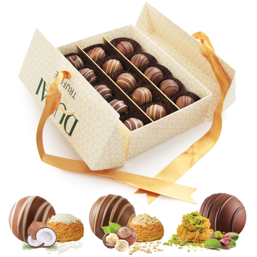 TAMMZEE Easter Truffles box-front showing premium Dubai chocolate gift box