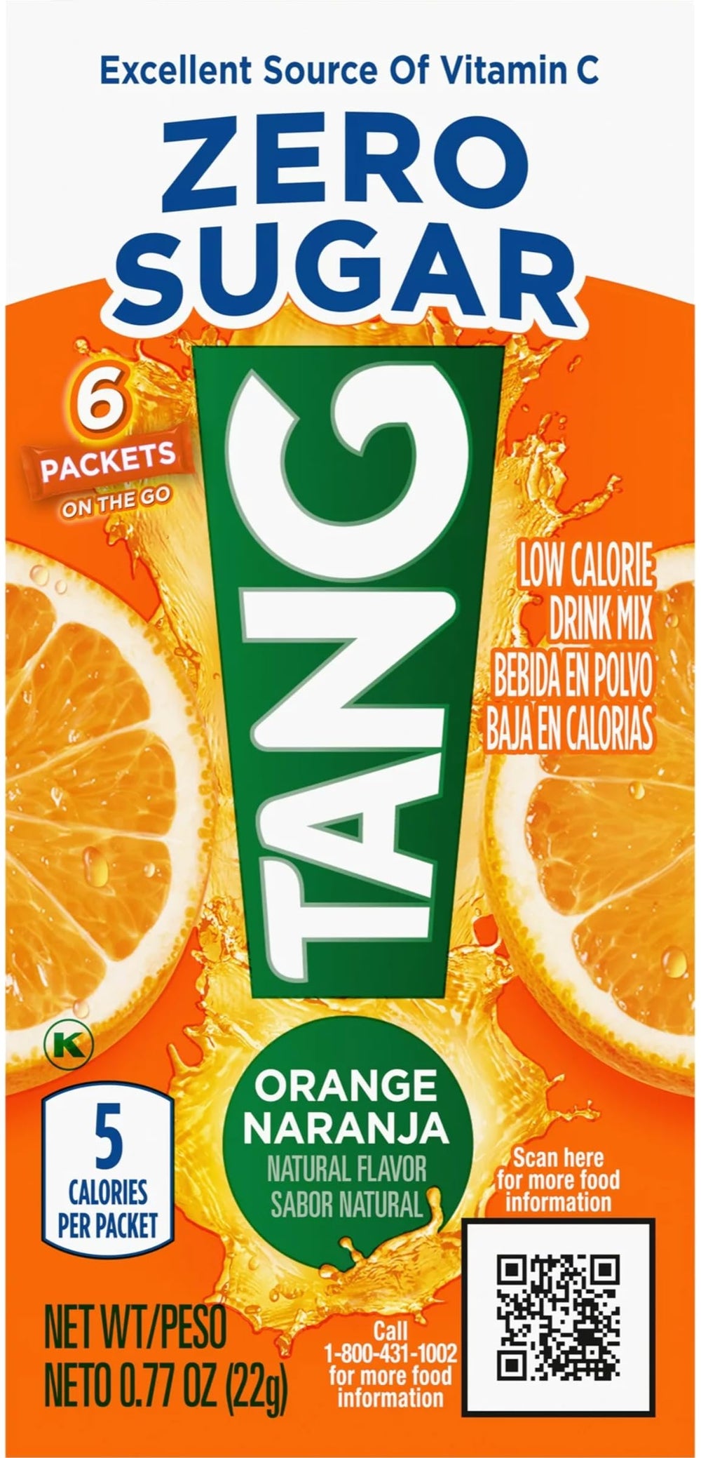 Tang On The Go orange box ready for quick hydration on the move.