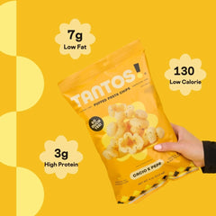Tantos As Seen on Shark Tank badge on packaging suggests chef-led snacking.