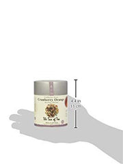 The Tao of Tea Cranberry Orange tea bag closeup, ideal for quick iced tea.