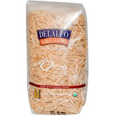 TAOindustry DeLallo Orzo 65 packaging highlighting organic whole wheat pasta for quick meals.