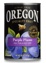 TAOindustry Oregon purple plums in heavy syrup ready for baking