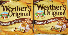 Gift-ready packaging of Werther's Original caramel coffee hard candies.