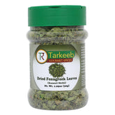 Tarkeeb Kasoori Methi leaves closeup for fresh curry aroma.