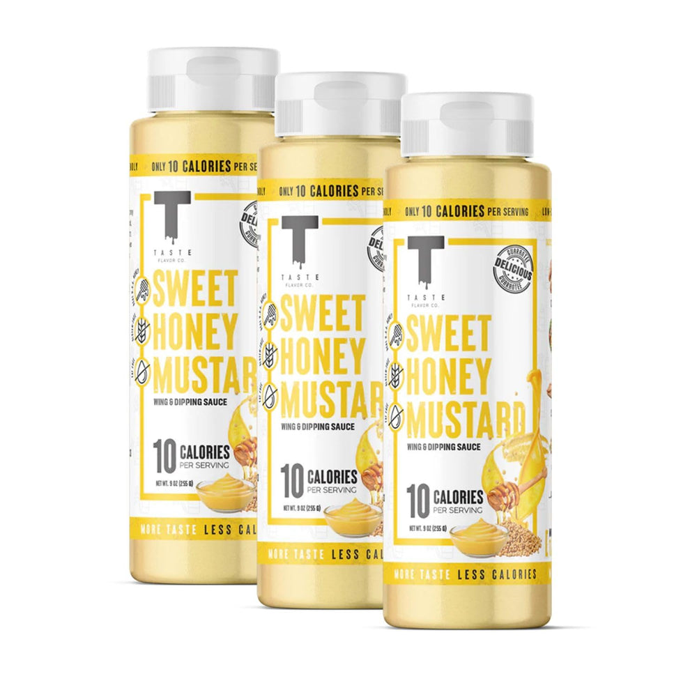 Taste Flavor Co. Sweet Honey Mustard grilling bottle pour for grilled chicken flavor