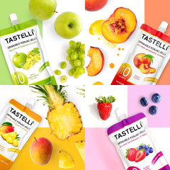Tastelli Konjac Jelly Variety Pack 18 pouches for tasting.