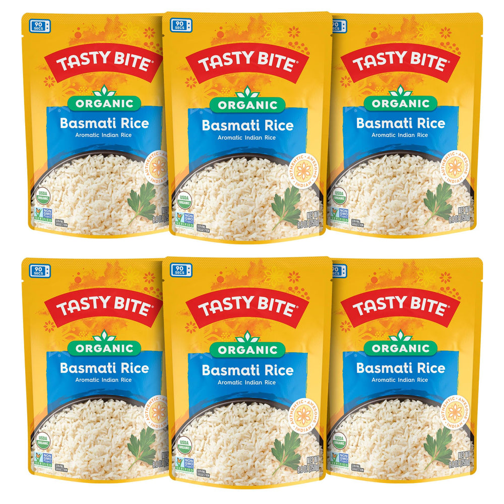 TASTY BITE Organic Basmati Rice pouch for quick meals