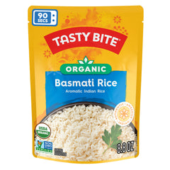 TASTY BITE rice served with curry, a versatile side dish