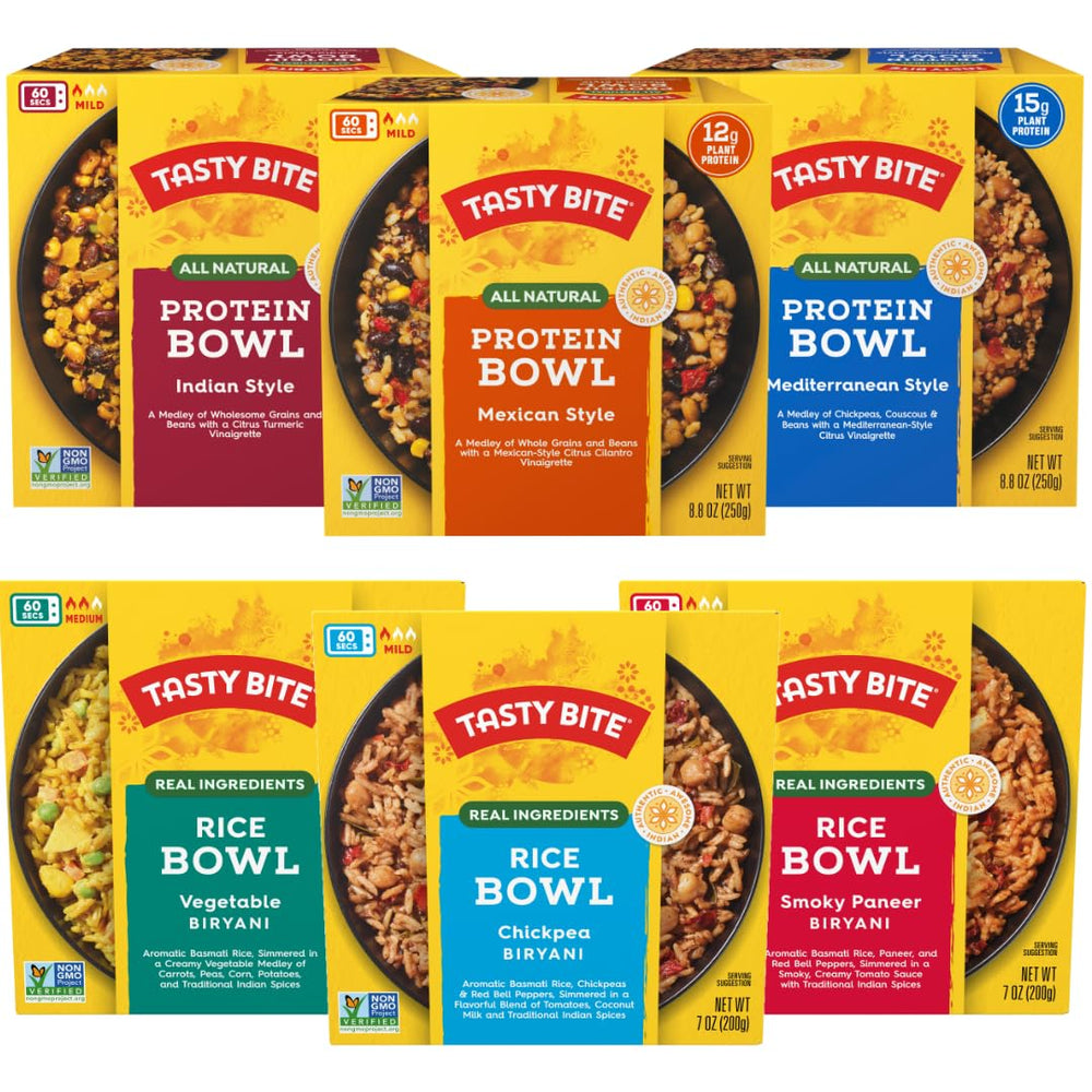 Tasty Bite Mexican Protein Bowl – protein-packed, ready-to-eat lunch.