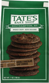 Tate's Bake Shop Chocolate Chip Cookies pack-3 front view, crisp and golden, ready to dunk