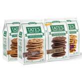 Tate's Bake Shop gluten free cookies variety pack packaging shows four flavor options