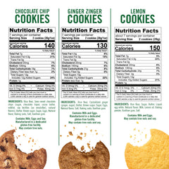Tate's Bake Shop gluten free ginger zinger cookies shown as a bold snack