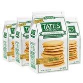 Tate's Bake Shop gluten-free lemon cookies packaging shows resealable freshness.