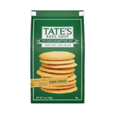 Tate's Bake Shop Lemon Cookies bag close-up reveals crisp lemony cookies