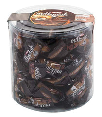 Tayas Milkquick coffee hard candy bucket ready for a quick coffee-flavored break