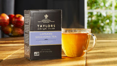 Steeping Taylors of Harrogate Lapsang Souchong in a mug for a rich aroma