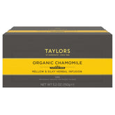 Taylors of Harrogate organic chamomile tea bags, individually wrapped, for a calming caffeine-free cup.
