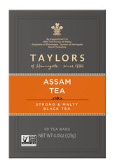 Pillow bags close-up from Taylors of Harrogate Assam tea