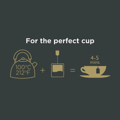 Brew a strong cup with Taylors of Harrogate Scottish Breakfast tea.