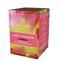 Close-up of Taylors of Harrogate tea bags highlighting freshness and color.