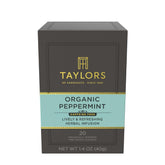 Taylors of Harrogate Organic Peppermint Tea bags 20-count, caffeine-free and refreshing