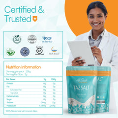 Taz Salt Tasmanian flaky salt jar highlighting delicate crystals for cookies and pastries