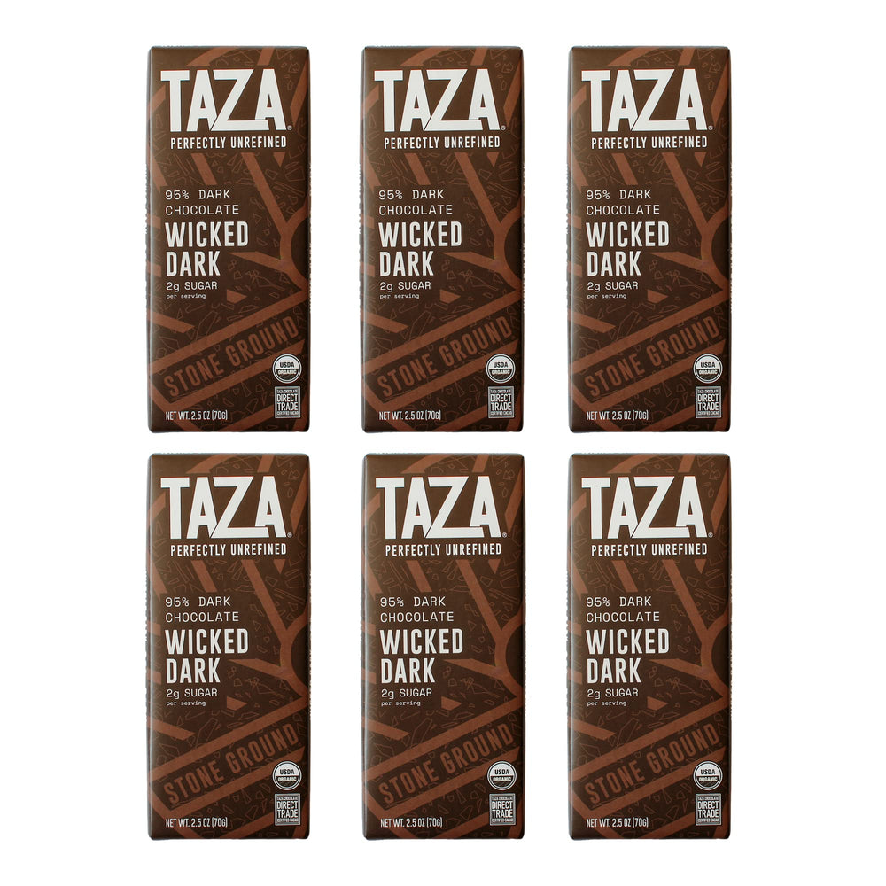 Taza Amaze Bar 95% packaging highlighting organic vegan chocolate ideal for gifting