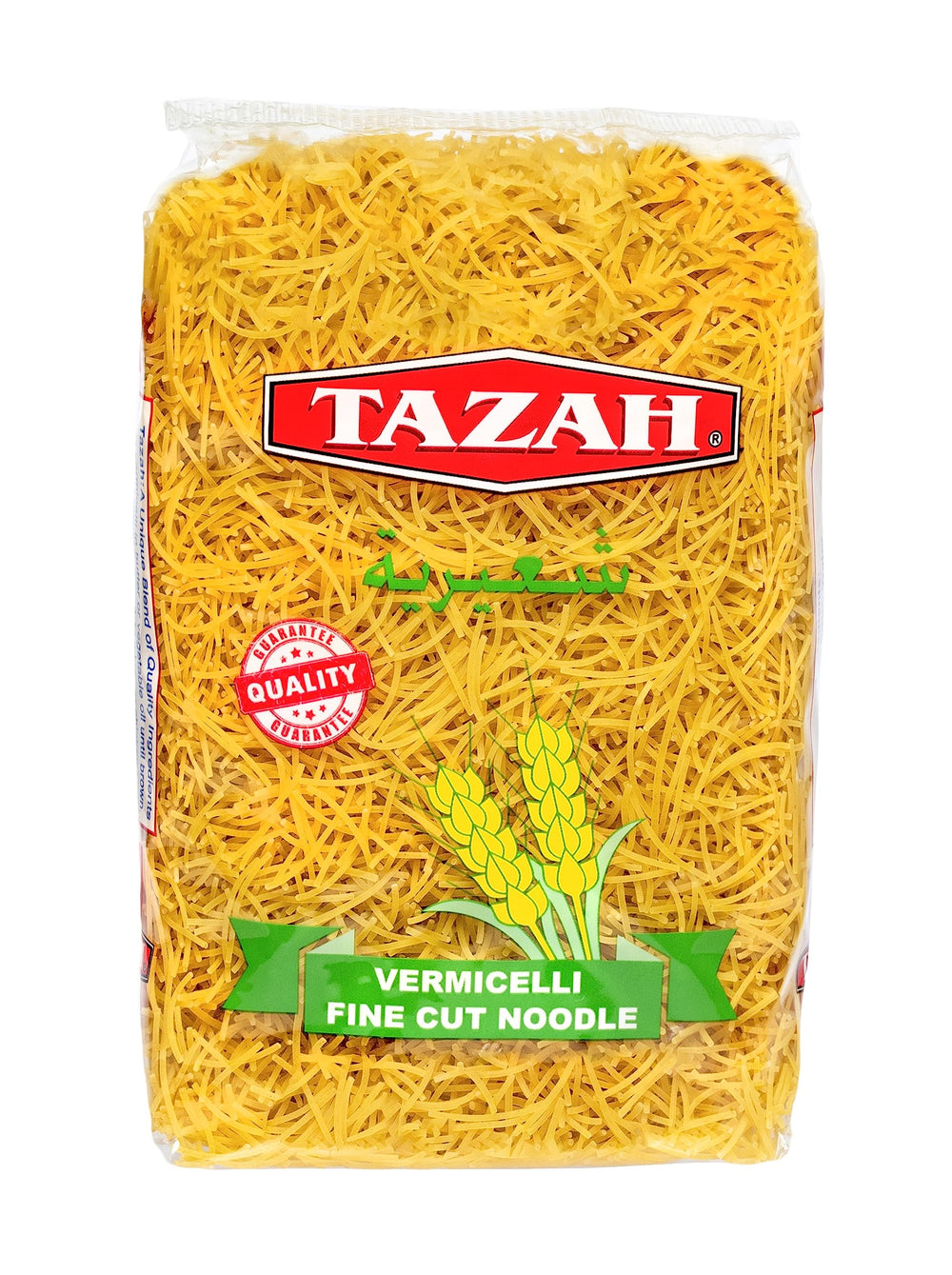 TAZAH Vermicelli Pasta packaging and pantry-ready container