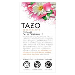 TAZO Calm Chamomile cup ready for a soothing moment.