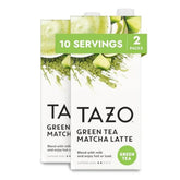 TAZO Green Tea Matcha Latte concentrate bottle for quick lattes.