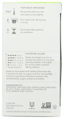 TAZO Peachy Green Tea bags close-up highlighting organic blend and peach aroma.