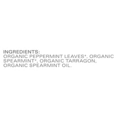 TAZO Refresh Mint tea bag steeping in hot water to release mint aroma