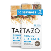 TAZO Skinny Chai Latte concentrate pour for a latte with creamy feel