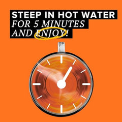 TAZO Wild Sweet Orange tea served hot in a mug for tangy warmth