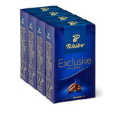 Tchibo Exclusive coffee pack opening shows freshness and aroma for your morning ritual.